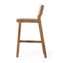 Verity Outdoor Bar Counter Stool - Bar Stool Natural Teak
