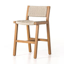 Verity Outdoor Bar Counter Stool - Counter Stool Natural Teak