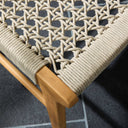 Aria Delmar Outdoor Dining Chair - Natural Teak Ivory Rope