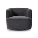 Seraphina Mila Swivel Chair - Crypton Henry Charcoal