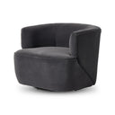 Seraphina Mila Swivel Chair - Crypton Henry Charcoal