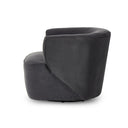 Seraphina Mila Swivel Chair - Crypton Henry Charcoal