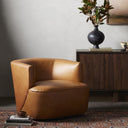 Seraphina Mila Swivel Chair - Osorno Camel