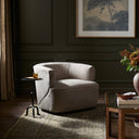 Elysian Swivel Chair - Laken Stone