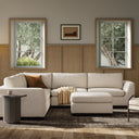 Sinclair 3-Piece Sectional - Sectional Ottoman Crypton Nomad Marshmallow