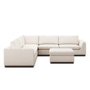 Sinclair 3-Piece Sectional - Sectional Ottoman Crypton Nomad Marshmallow