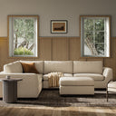 Sinclair 3-Piece Sectional - Sectional Ottoman Crypton Nomad Snow