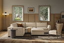 Sinclair 3-Piece Sectional - Sectional Ottoman Crypton Nomad Snow