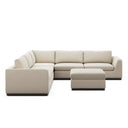 Arista Colt 3-Piece Sectional - Sectional Ottoman Savoy Parchment