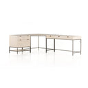 Solara Trey Filing Cabinet Desk System - Dove Poplar