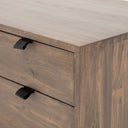 Solara Trey Filing Cabinet Desk System - Auburn Poplar