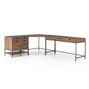 Solara Trey Filing Cabinet Desk System - Auburn Poplar