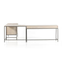 Verity Trey Filing Credenza Desk System - Dove Poplar