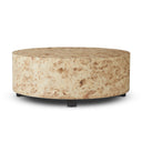 Aveline Hudson Round Coffee Table - Bark Paper