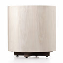 Aveline Hudson Round End Table - Ashen Walnut