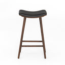 Aveline Union Bar Counter Stool - Bar Distressed Black Warm Parawood