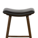 Aveline Union Bar Counter Stool - Counter Distressed Black Warm Parawood