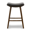 Vesper Union Bar Counter Stool - Counter Distressed Black Warm Parawood