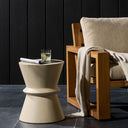 Veridian Lina End Table - Parchment White