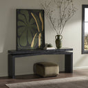Amara Console Table - 79 - Aged Black Pine
