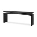 Chic Matthes Console Table - 79 - Aged Black Pine
