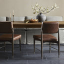 Luxe Haven Anton Dining Chair - Havana Brown