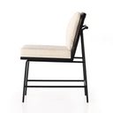 Elysian Crete Dining Chair - Savile Flax Brushed Ebony