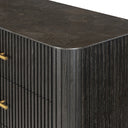 Aria 5 Drawer Dresser - Distressed Black Oak