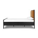 Verity Rosedale Bed - King Ebony Oak Veneer Chaps Saddle