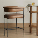 Evermore Carrie Bar Counter Stool - Counter Chaps Saddle