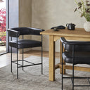 Evermore Carrie Bar Counter Stool - Counter Sonoma Black