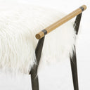 Aveline Charlotte Bench - Mongolian Cream Fur