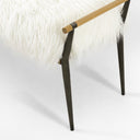 Aveline Charlotte Bench - Mongolian Cream Fur