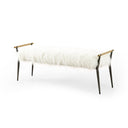 Aveline Charlotte Bench - Mongolian Cream Fur