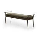 Aveline Charlotte Bench - Modern Velvet Loden