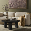 Verano Mesa Round Coffee Table - Ebony Parawood 38