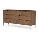 Verity Trey 7 Drawer Dresser - Auburn Poplar