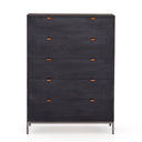 Avante Trey 5 Drawer Dresser - Black Wash Poplar
