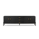 Luxe Rosedale Media Console - Ebony Oak Veneer