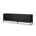 Luxe Rosedale Media Console - Ebony Oak Veneer