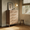 Avante Rosedale 6 Drawer Tall Dresser - Yucca Oak