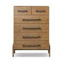 Avante Rosedale 6 Drawer Tall Dresser - Amber Oak Veneer