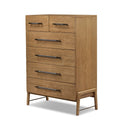 Avante Rosedale 6 Drawer Tall Dresser - Amber Oak Veneer