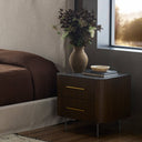 Opulent Fletcher Nightstand - Terra Brown Oak Veneer