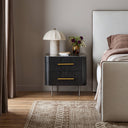 Opulent Fletcher Nightstand - Distressed Black