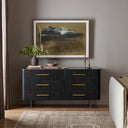 Vellora Fletcher 6 Drawer Dresser - Distressed Black Oak