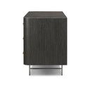 Vellora Fletcher 6 Drawer Dresser - Distressed Black Oak