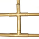 Graceful Astrid Chandelier - Dark Brown Leather