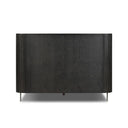 Verity Fletcher Bed - Queen Distressed Black Oak