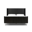 Verity Fletcher Bed - Queen Distressed Black Oak